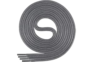 ‎DI FICCHIANO Di Ficchiano runde gewachste Schnürsenkel für Business, Anzug- und Lederschuhe - ø 2-4 mm - Längen 45cm - 200 cm - sehr reißfest - Made in Europa