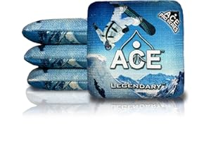 CORNHOLEACE Legendary – ACE Professional Cornhole Bags – Doppelseitiger Slick Stick für alle Wetterbedingungen – ACE Pro zugelassene Serie