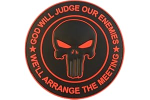 2AFTER1 GOD WILL JUDGE OUR ENEMIES Punisher DEVGRU Navy Seals PVC Hook Patch