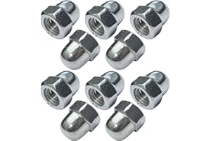 AERZETIX - C49611 - Juego de 10 tuercas ciegas M6 hexagonales - cabeza abombada en forma elevada hueco - DIN 1587 - en acero inoxidable A2