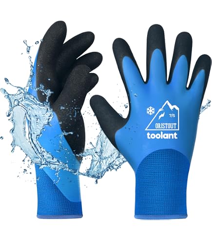Skytec Ninja Lite Oil Grip Work Gloves – Ultra Flexible, Thin, XL – Blue/Black
