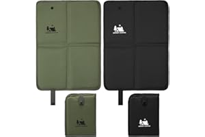 ZMDMAH Lot de 2 Coussins de siège d'extérieur Pliables, 39,5 x 28,5 cm Tapis de Sol Camping, Coussin de Plage, Coussin Plage, Coussin Camping