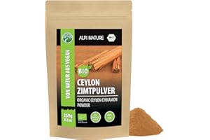 ‎ALPI NATURE Alpi Nature Ceylon Zimt BIO gemahlen 250g, bio Zimt Ceylon gemahlen aus Sri Lanka, Zimtpulver
