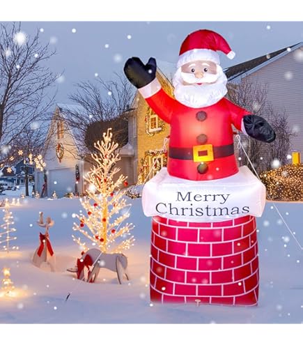 KESSER® Opblaasbare Kerstman - Kerstverlichting - Kerstdecor