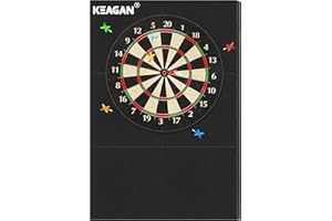‎KEAGAN KEAGAN Dartboard-Wandschutz, Eva-Dartboard-Wandschutz, 2,5 cm Verdickt, Selbstklebend, Gespleißt, Wandumrandung, Dart-Rückwand, Korkbrett-Wandschutz für Dartboard, Dartboard-Rückseite