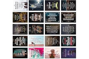 ‎TYPESTOFF TypeStoff 20er Postkarten-Spar-Set – BLEIB WIE DU BIST – DIN A6, 20 verschiedene Motive mit Sprüchen, Zitaten und Aphorismen - PK-00601