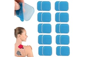 YEWCEP Pack of 20 gel pads, high-quality material, easy to use, reusable, suitable for Beurer Em 59 devices, 4.5 x 4.5 cm