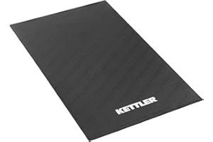 K KETTLER Kettler Tapis de protection de sol pour adultes - Noir - 140 x 80 cm - Protection contre les rayures et les points de pression sur le sol - Antidérapant