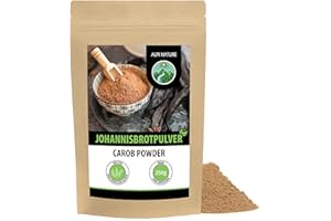‎ALPI NATURE Alpi Nature Carobpulver 250g, Johannisbrot gemahlen, natürlicher Süßstoff, Johannisbrotmehl