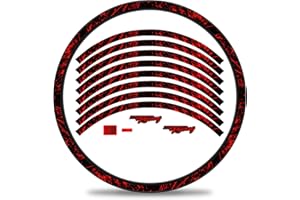 Finest Folia RX024 Lot de 16 autocollants pour jantes de vélo au design racing pour vélo de course 27" 29" pour vélo de route, VTT, vélo de montagne