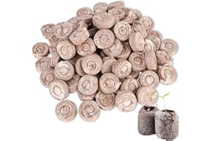 bssmmai 100pcs Seed Starter Pods Coir Pellets 30mm for Seedlings, Compressed Coconut Soil Pellets Garden Plant Seed Starter Kit for Vegetable Flower Bonsai Tree