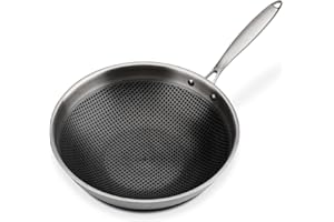 GSW 868402 Poêle-Wok Asia avec couvercle en verre- ⌀32 cm