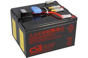 WSB Battery CSBSCD48 Batteria compatibile per APC RBC48 Plug & Play, compatibile con APC UPS DLA750 DLA750i SIA750ICH45 SMT750 SMT750I SMT750ICH SMT750TW SMT750US
