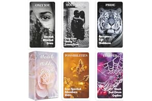 Knana Hearts Hidden Secrets Oracle Cards, Twin Flame Love Oracle Cards, Oracle Deck for Beginner, Help Their Unlock The True Face of Your Heart