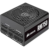Corsair RM750, RM Series, 80 Plus Gold Certified, 750 W Fully Modular ATX Power Supply - Black