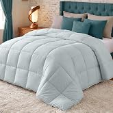 Utopia Bedding Warm Duvet for 105 cm Bed, 200 x 200 cm, Vlaro Grey | 370 g/m&sup2; Premium Fluffy Filling That Provides Warmth, Co