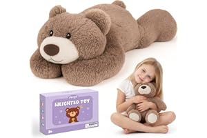 Joyreal Weighted Stuffed Animal, Anxiety przytulanka do drzemki, wydra pluszowa, dla 3+ dzieci i dorosłych