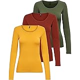 ONLY kvinnor Onllive Love Life L/S Oneck Top Noos Jrs T-tröja