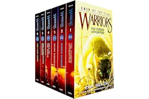 Warrior Cats Series 4 Omen Of The Stars Books 1 - 6 Collection Set by Erin Hunter (The Fourth Apprentice, Fading Echoes, Night Whispers, Sign of the Moon, The Forgotten Warrior & The Last Hope)