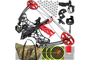 ZSHJGJR Compoundbogen Mini Stahlkugel Bogen 45lbs Compoundbogenset bogenschießen Bogen und Pfeil Jagdbogen Stahl Ball Compound bögen Bogen für Erwachsene Anfänger Bogen Jagd Sportbogen