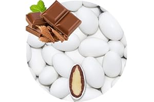 EinsSein 1kg Peladillas de Chocolate boda Chocolate con leche blanco mate peladilla almendra bautizo bautizos grageas comunion comunión niño baratas confeti Fiesta cumpleaños chocolate Evento