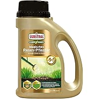 Substral Magisches Rasen-Pflaster, 3in1 Rasenreparatur Rasensamen + Premium Keimsubstrat + Dünger, 1 kg Streuflasche