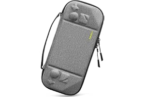 tomtoc Slimmat fodral för Steam Deck OLED & Steam Deck | Perfekt för runtomskyddande Filz Hard Shell-fodral, lätt, stötsäkert, resevänligt för Konsol & tillbehör