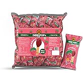 Go Desi Strawberry Candy | Desi Popz | 48 pieces | Hand made | Sticker card | No Refined Sugar