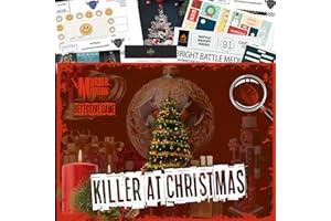 Murder Mission Killer At Christmas Mystery Detective Game - Unsolved Open Cryptic Case File - Dinner Parties Groups Couples or Solo Players