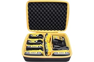 XANAD Torba zapasowa do akumulatorów DeWalt 18 V do akumulatorów narzędziowych i ładowarek 12 V M18 18 V 2.0/3.0/4.0/5.0/6.0/6.5/8/9.0/12,0 Ah