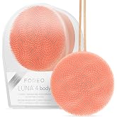Foreo LUNA 4 body T-Sonic Masajlı V&uuml;cut Fır&ccedil;ası, Peach Perfect | V&uuml;cut fır&ccedil;ası, peeling temizleyici, lenfatik drenaj, &ouml;l&uuml; cil
