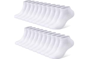 FALARY 10 Paar Sportsocken Sneaker Socken Herren Damen Bio Baumwolle Atmungsaktives Sneakersocken Laufsocken Baumwollsocken Kurze Socks Halbsocken