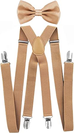 Herren Hosenträger X-Form - Extra Stark Mit 4 Clips 4cm Breit