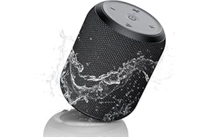 NOTABRICK Bluetooth Lautsprecher, tragbarer drahtloser mit 15W Stereo-Sound Aktiver Extra-Bass, IPX6 wasserdichter Duschlauts