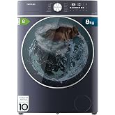 Cecotec Washing Machine Dryer 8-5 kg Front Load Bolero Wash&amp;Dry 8580 Inverter Ice Blue A. 1400RPM, 16 Programs, Inverter Plus