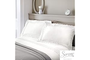 LAQULA Łóżko podwójne Vintage biała koronka zdobiona komplet pościeli