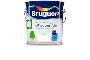 Bruguer 8429656016388 ESM.Acrylic Mate, Bianco Permanente, 4 l (Paquete de 1)