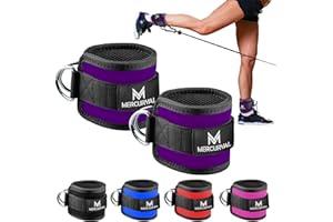 MERCURYAL Cavigliere Cavi Palestra - Cavigliere Pulegge Gym - Accessori Palestra - Cavigliera Adatto per di Allenamento Glutei e Esercizi Gambe con Cavi - Ankle Straps Gym per Uomo & Donna