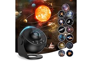Doraimuni Planetarium Projector for Bedroom With 13 Film Discs, Galaxy Star Night Light With Timer, Nebula Space Lamp for Adults and Children