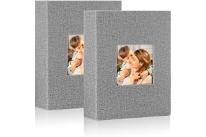 Lanpn fotoalbum 13 x 18 cm 50 2 paket, linne plug-in album för porträttformat 50, 13 x 18 foton