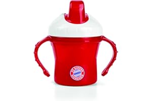 primamma FC Bayern Trinkbecher, Auslaufsicher, superweicher Trinkschnabel aus Silikon, Füllmenge: ca. 190ml