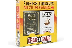 Poetry for Neanderthals + Loud Librarians Travel Bundle, 2+ Players, Age 8+ | Poetry for Neanderthals meets Really Loud Librarians in the ultimate travel bundle for fast-paced fun wherever you go.