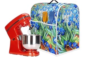 Psesaysky Van Gogh Irises Mixer Cover Small Kitchen Machine Cover S Size Kitchen Aid Mixer Cover Anti Dust Fingerprint Protection Covers Easy Cleaning Protection for Appliances