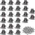 Luomorgo 24 Pack Double Roller Catch Cabinet Latches with Spear Strike for Cupboard Closet Door, Antique Bronze