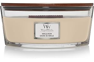 WoodWick Ellipse Scented Candle | Vanilla Bean | with Crackling Wick | Burn Time: Up to 50 Hours
