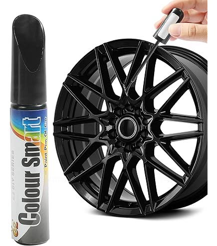 TechniQ - Kit De Peinture Pour Jantes En Alliage Noir Mat, 4 Boîtes De 400 Ml 2