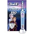 Oral-B Pro Kids Electric Toothbrush, Christmas Gifts For Kids, 1 Toothbrush Head, x4 Frozen Stickers, 2 Modes with Kid-Friendly Sensitive Mode, For Ages 3+, 2 Pin UK Plug, Blue
