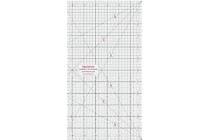 Liquidraw - Regla de Retazos para Acolchado, Plantilla Imperial de acrílico Transparente (6 x 24 Pulgadas / 6 x 18 Pulgadas / 6 x 12 Pulgadas)