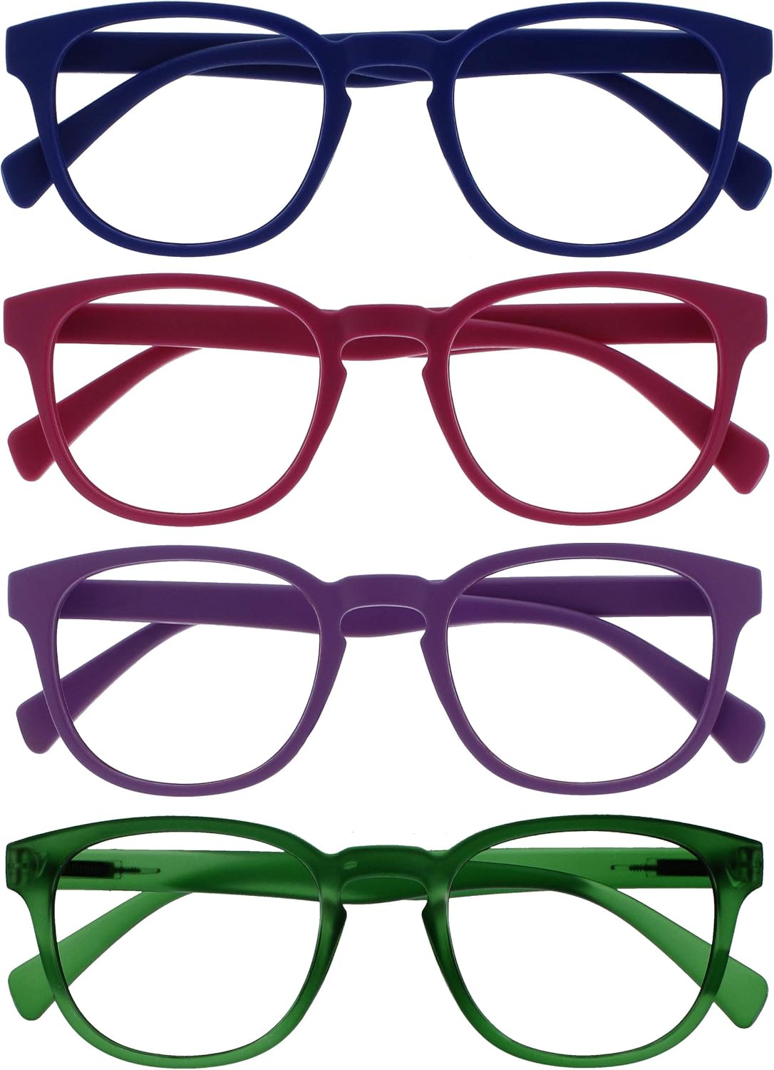 OPULIZE Pop Gafas de Lectura Pack de 5 Redondas Violeta