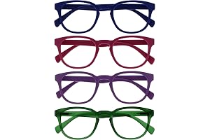 4 Pack - Bleu / Rose / Violet / Vert